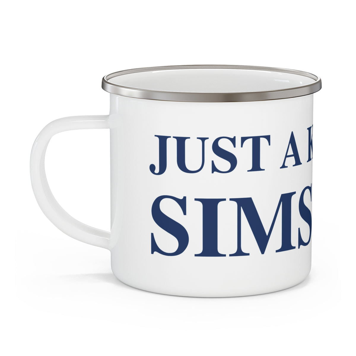 Just a kid from Simsbury Enamel Camping Mug