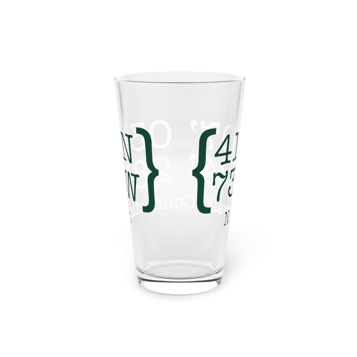 Norwalk Coordinates Pint Glass, 16oz