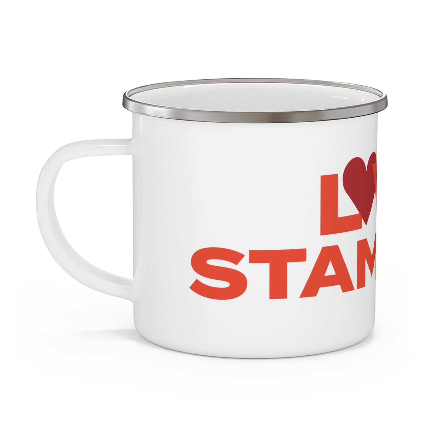 Love Stamford Enamel Camping Mug