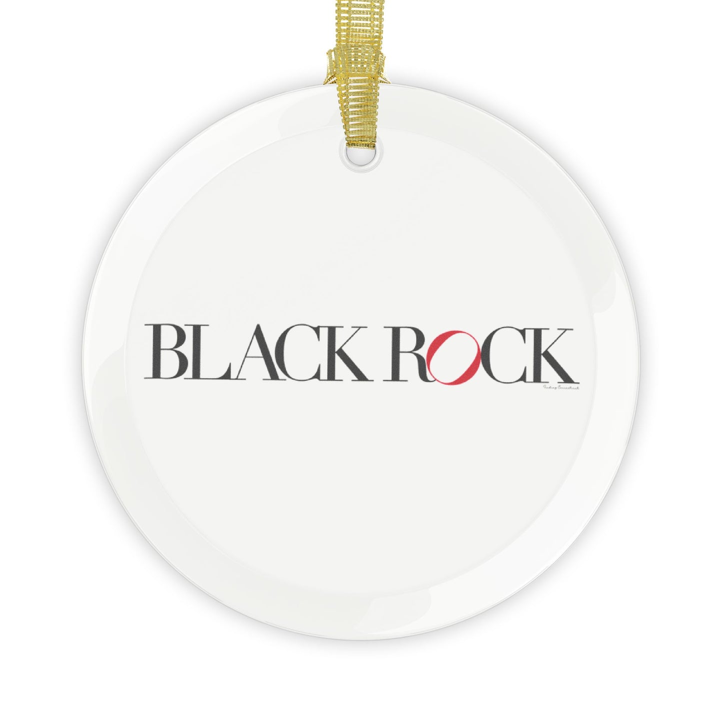 41 Tilt Black Rock Glass Ornaments