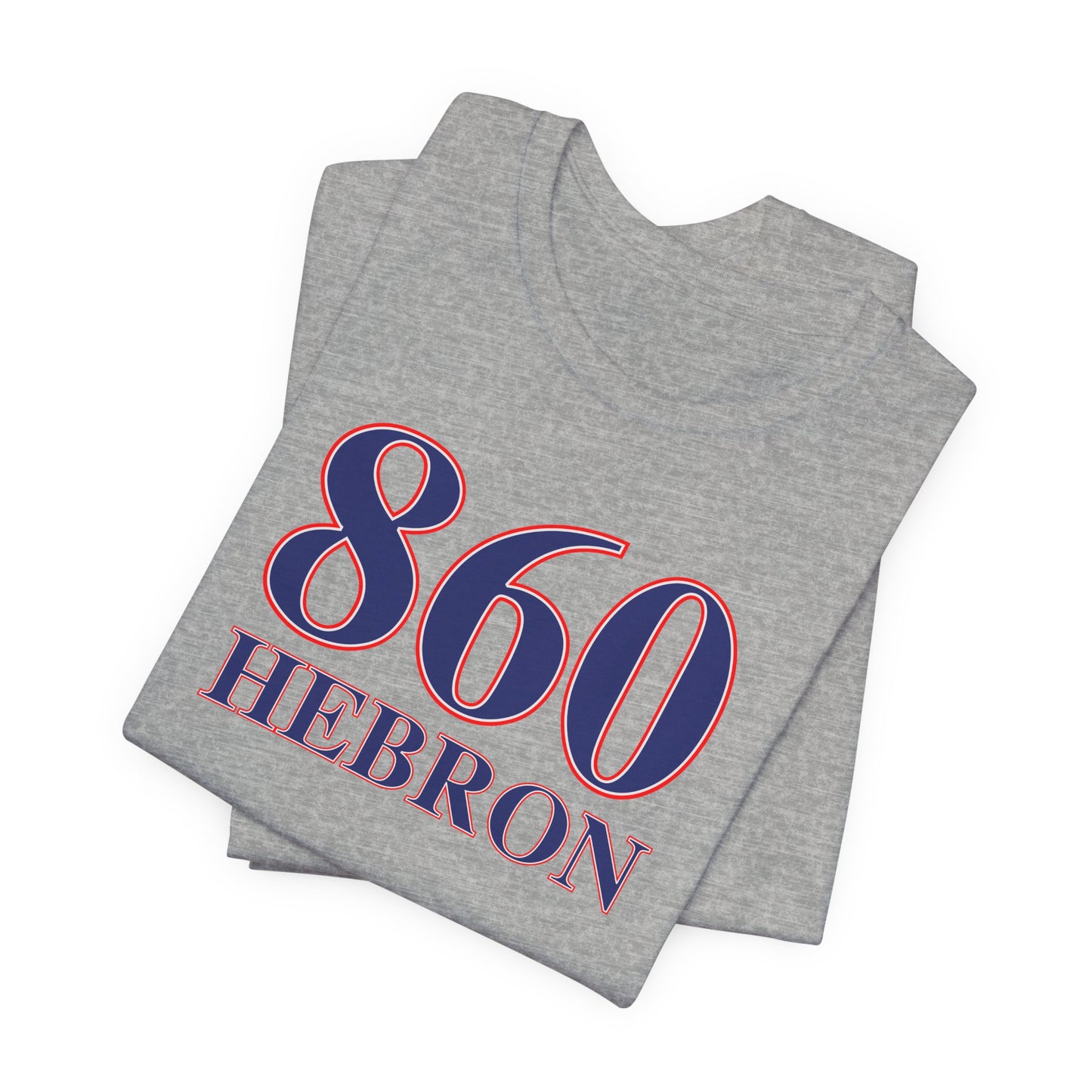 860 Hebron Red White & Blue Unisex Jersey Short Sleeve T-Shirt