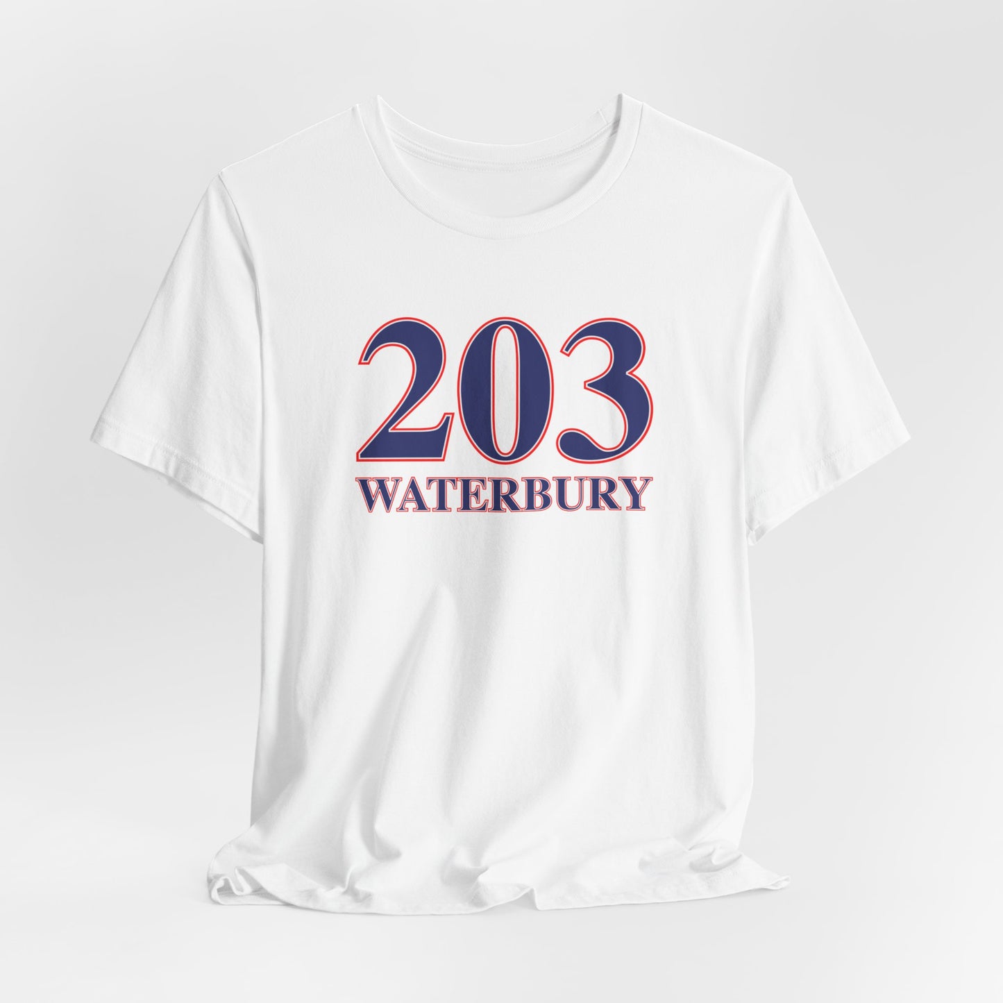 203 Waterbury Red, White & Blue Unisex Jersey Short Sleeve T-Shirt
