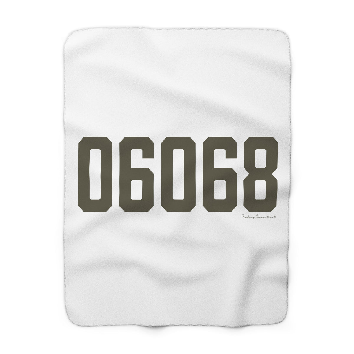 06068 Salisbury Connecticut Zip Code Sherpa Fleece Blanket