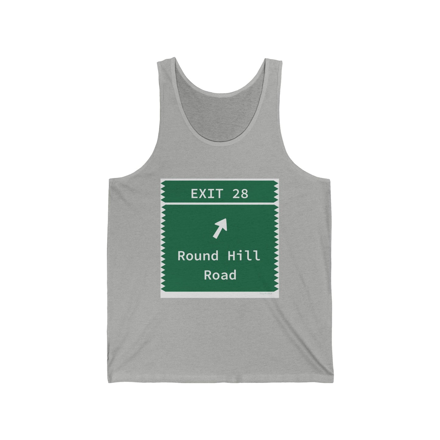 Vintage Merritt Parkway Exit 28 Sign Unisex Jersey Tank Top