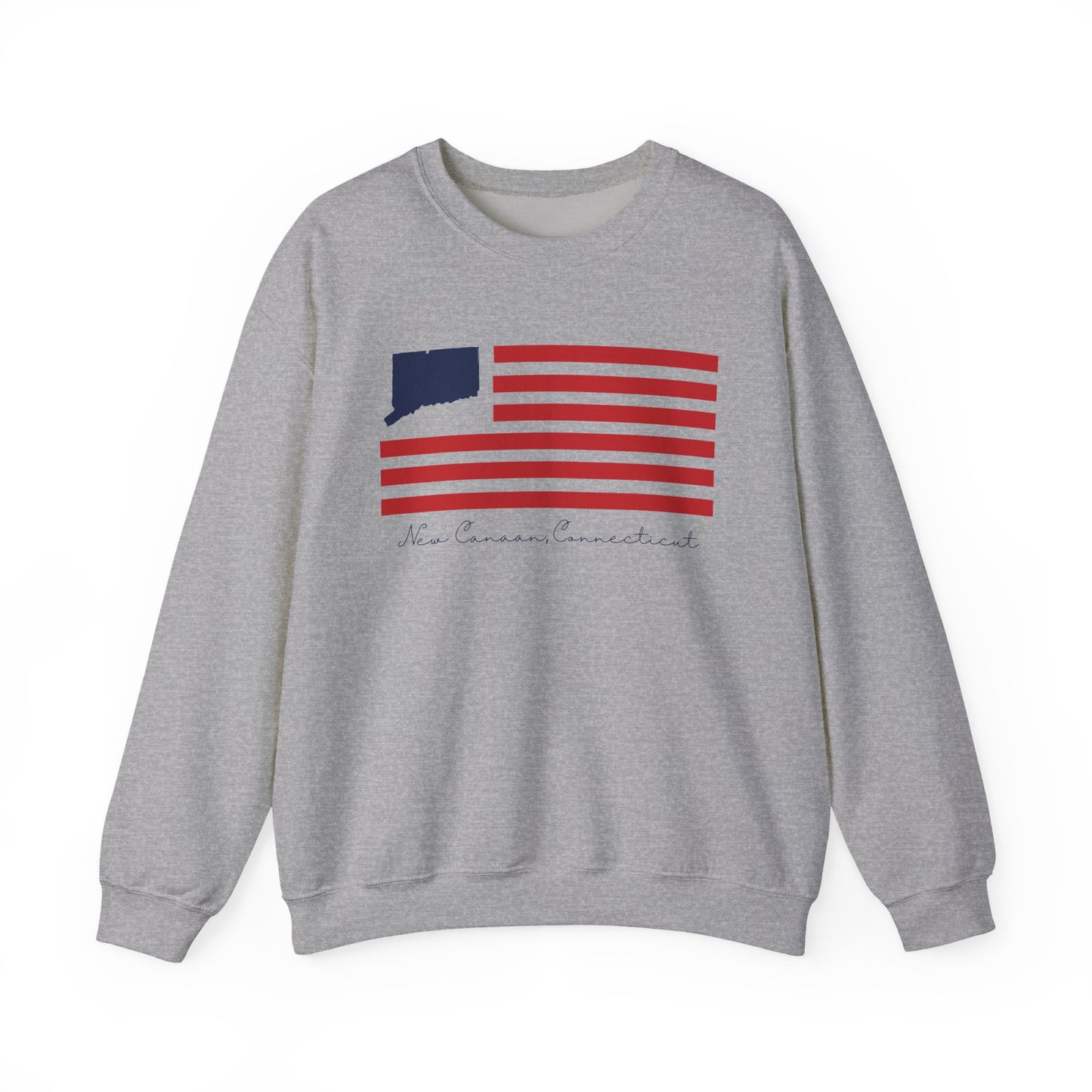 New Canaan Connecticut Flag Unisex Heavy Blend™ Crewneck Sweatshirt