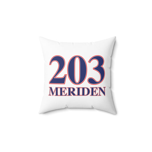 203 Meriden Red White & Blue Spun Polyester Square Pillow