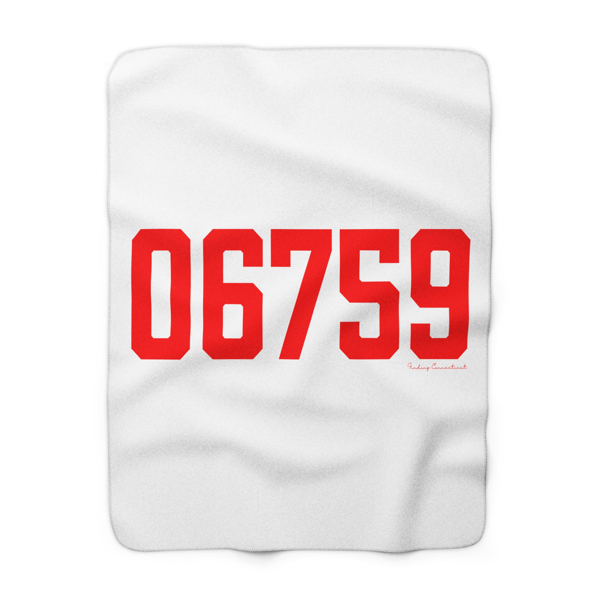 06759 Litchfield Connecticut Zip Code Sherpa Fleece Blanket