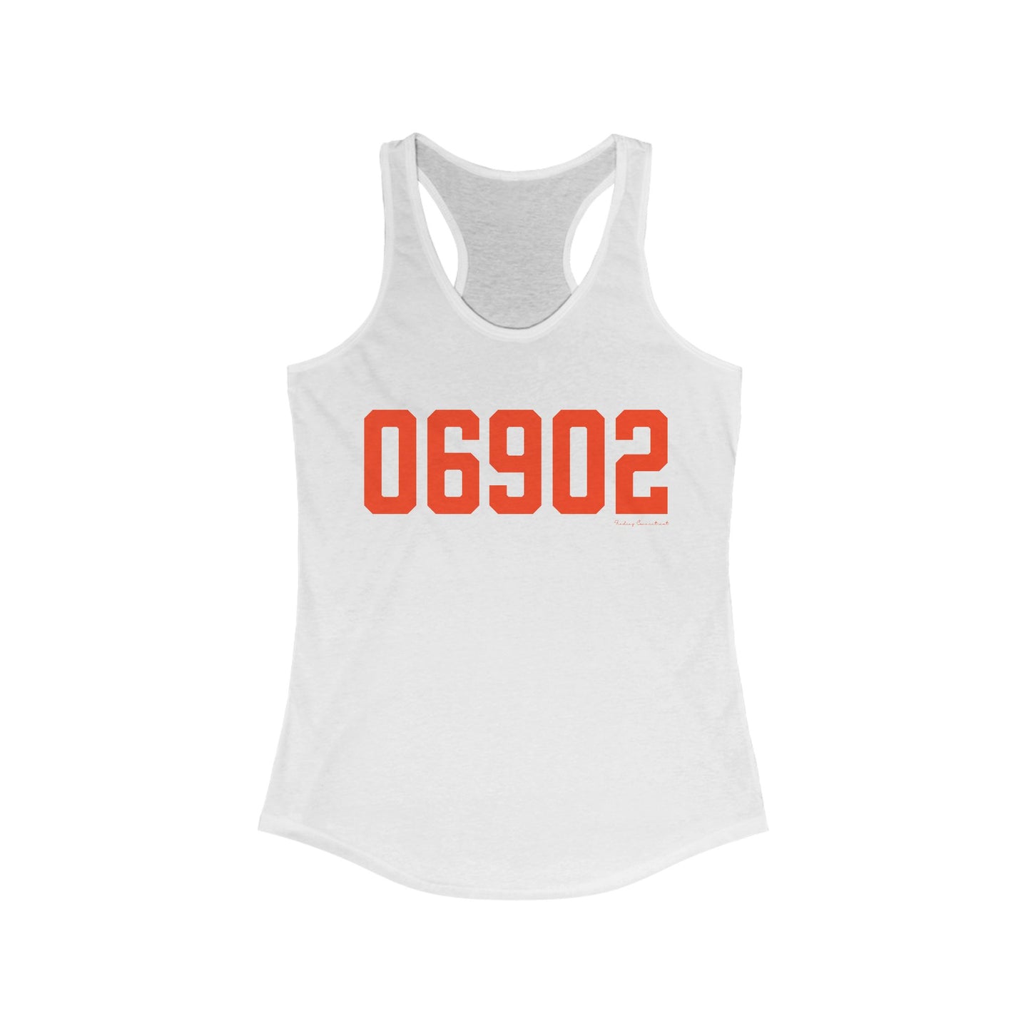 06902 Stamford Connecticut Zip Code Women's Ideal Racerback Tank Top