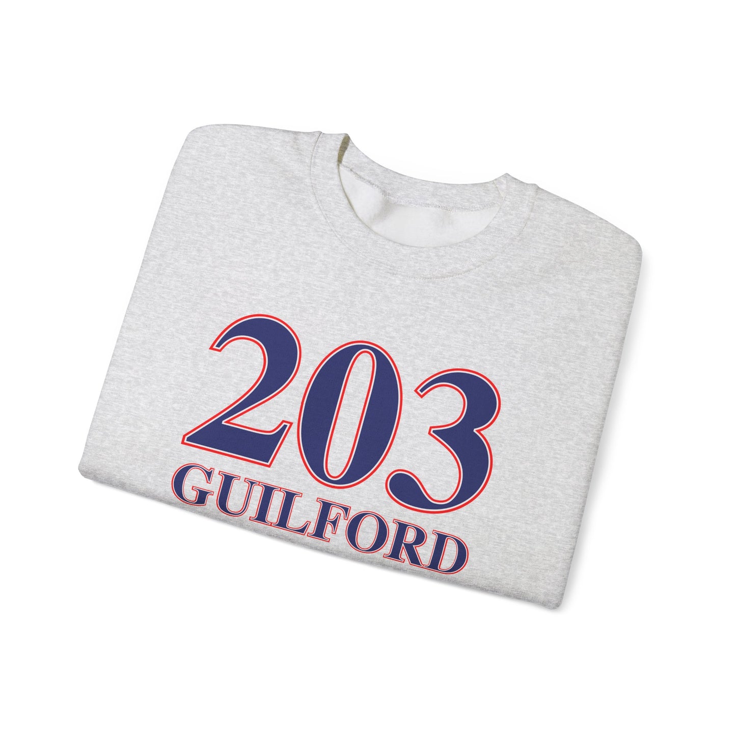 203 Guilford Red White & Blue Unisex Heavy Blend™ Crewneck Sweatshirt
