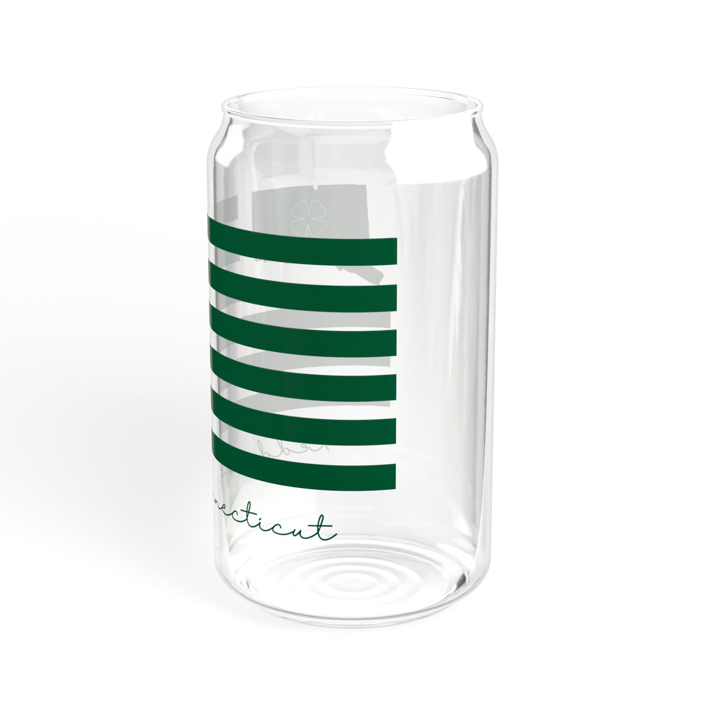 Redding Connecticut St Patrick’s Day Flag Sipper Glass, 16oz