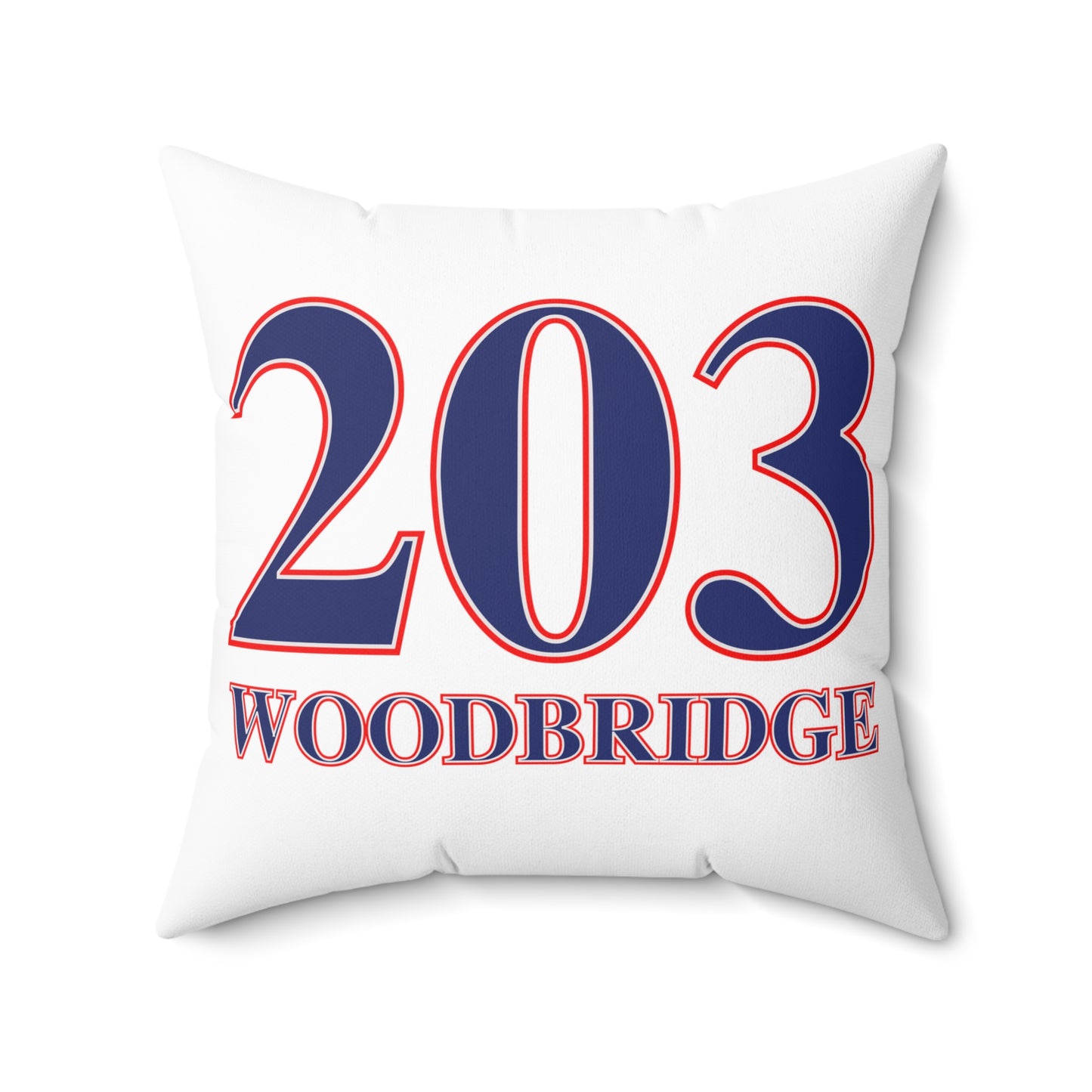 203 Woodbridge Red White & Blue Spun Polyester Square Pillow