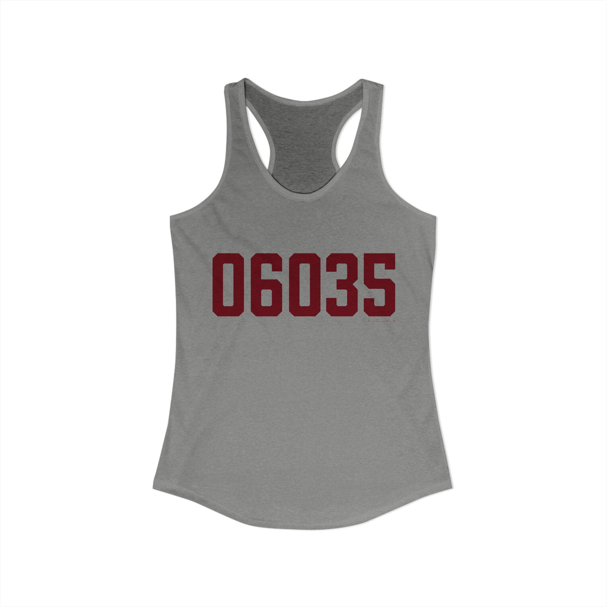 06035 Granby Connecticut Zip Code Women's Ideal Racerback Tank Top