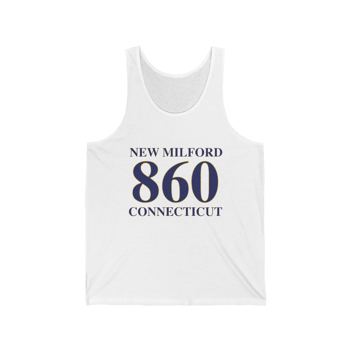 New Milford 860 Connecticut Unisex Jersey Tank Top