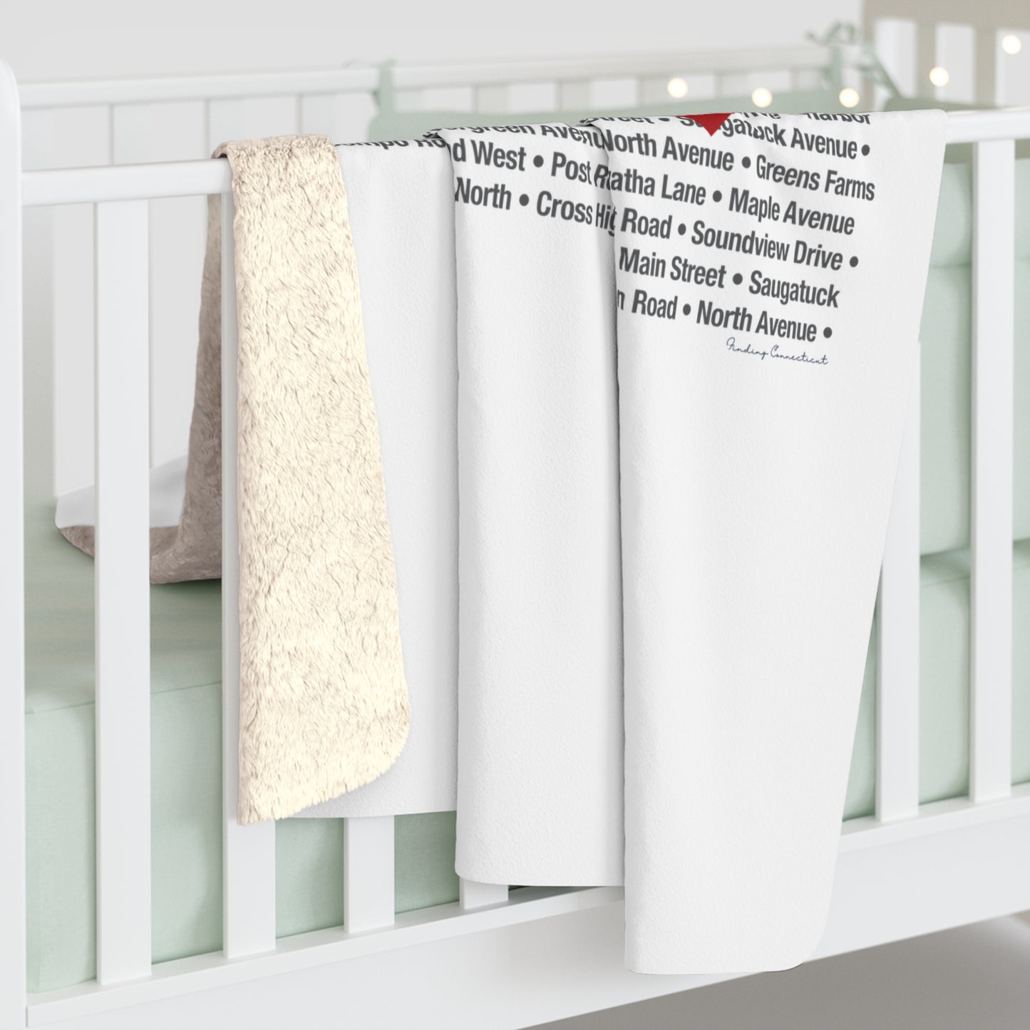 Westport Love Sherpa Fleece Blanket