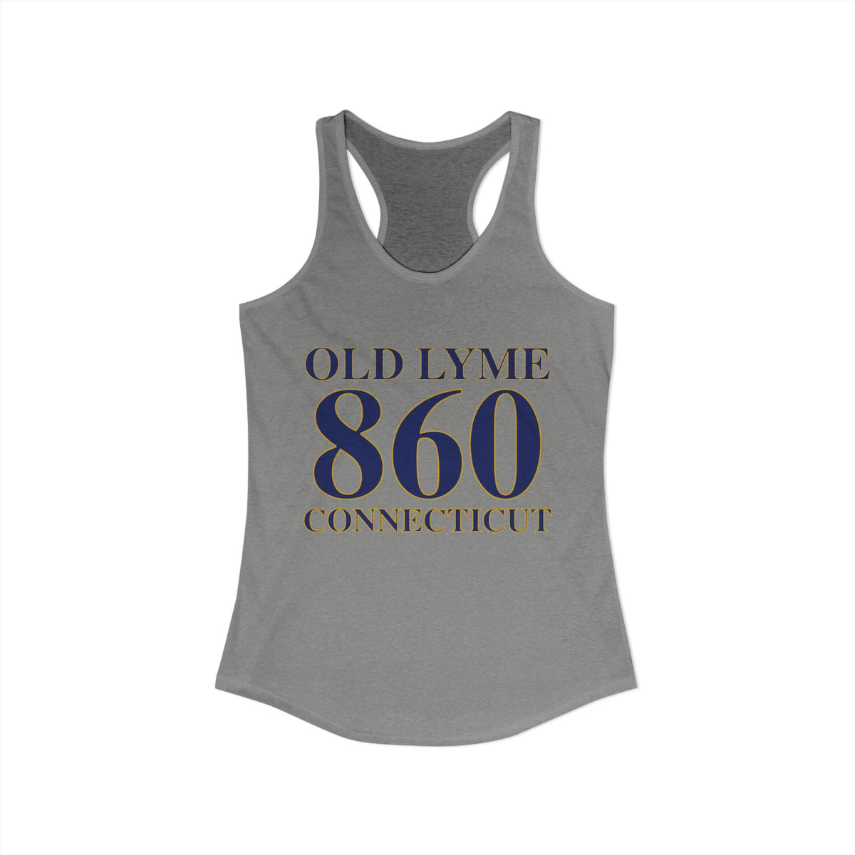 Old Lyme 860 Connecticut Women's Ideal Racerback Tank Top