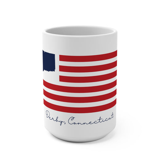 Derby Connecticut Flag Mug 15oz