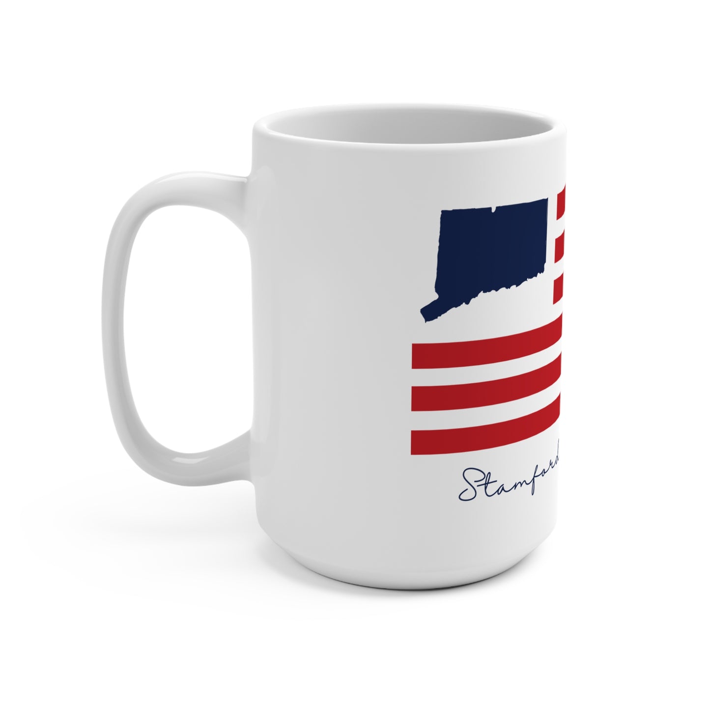 Stamford Connecticut Flag Mug 15oz