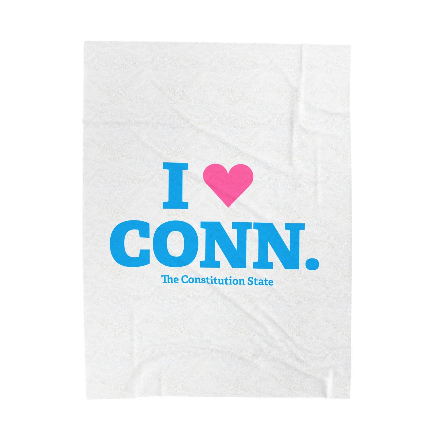 I Heart CONN Velveteen Plush Blanket