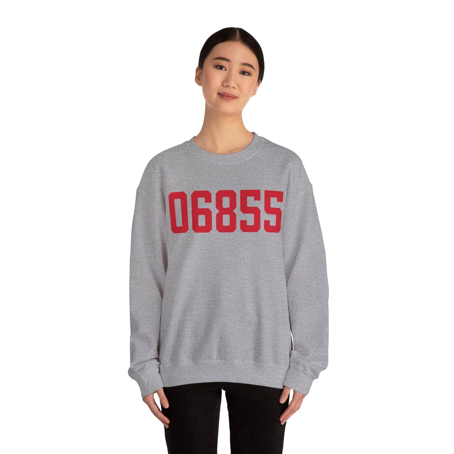 06855 Norwalk Connecticut Zip Code Unisex Heavy Blend™ Crewneck Sweatshirt