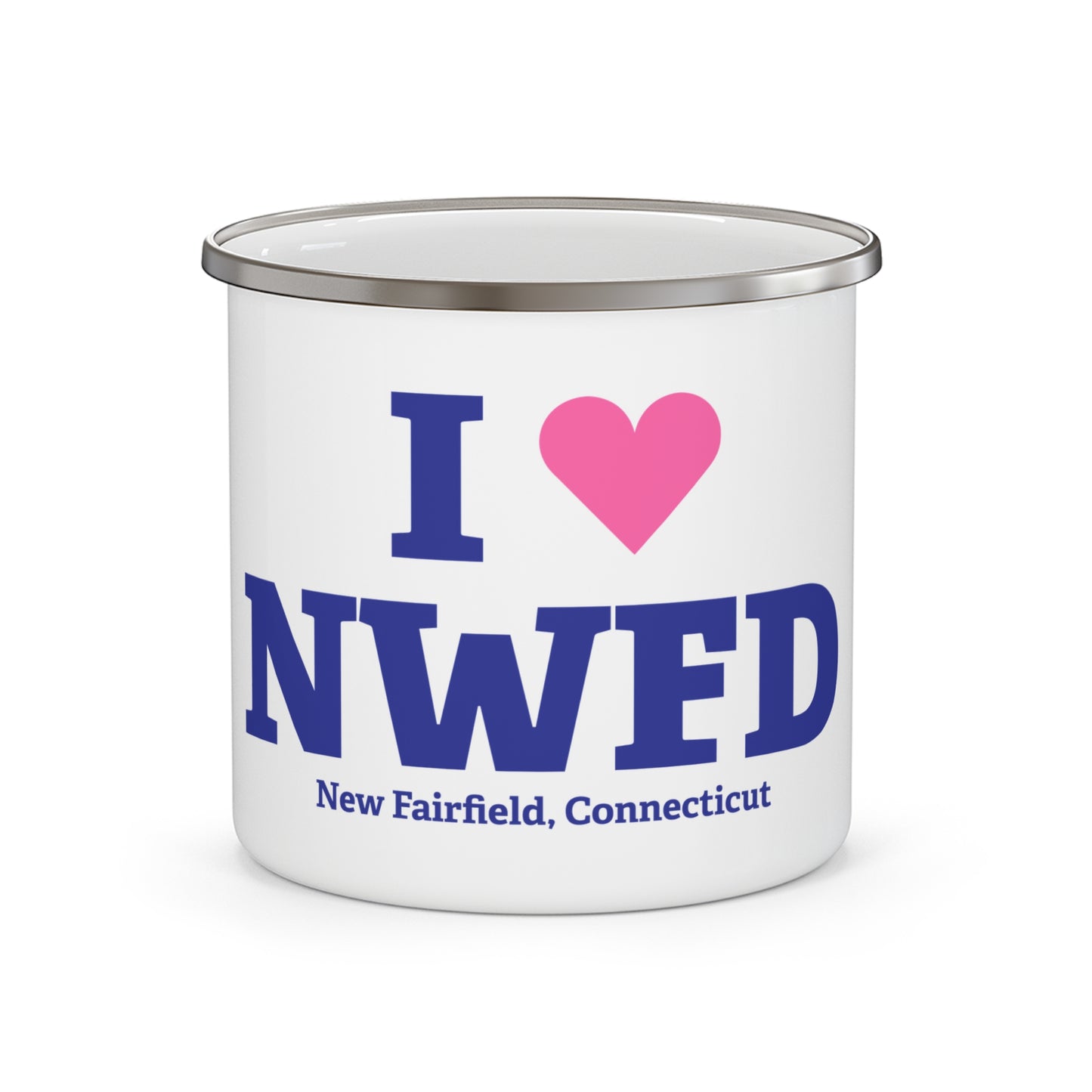 I Heart NWFD Enamel Camping Mug
