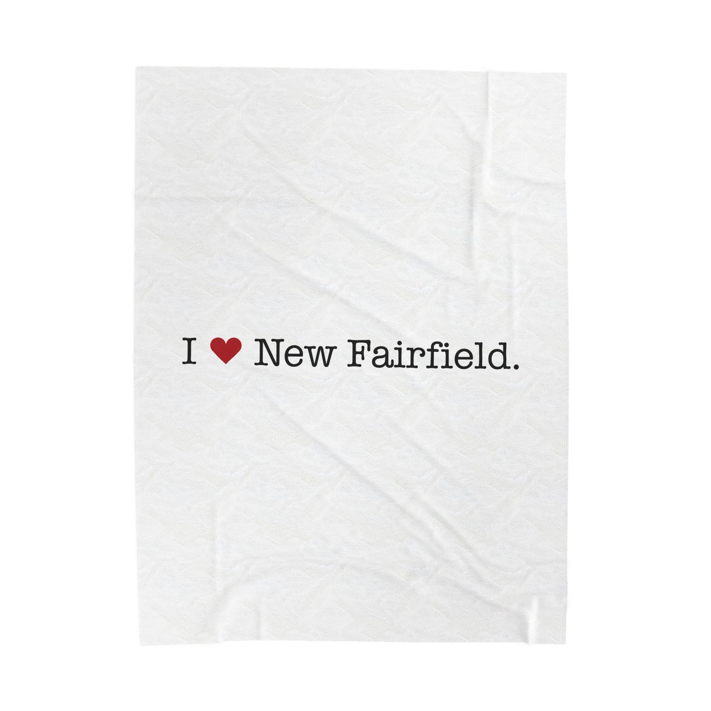 I Heart New Fairfield. Velveteen Plush Blanket