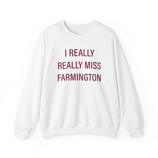 I Really Really Miss Farmington Unisex Heavy Blend™ Crewneck Sweatshirt