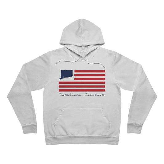 South Windsor Connecticut Flag Unisex Sponge Fleece Pullover Hoodie