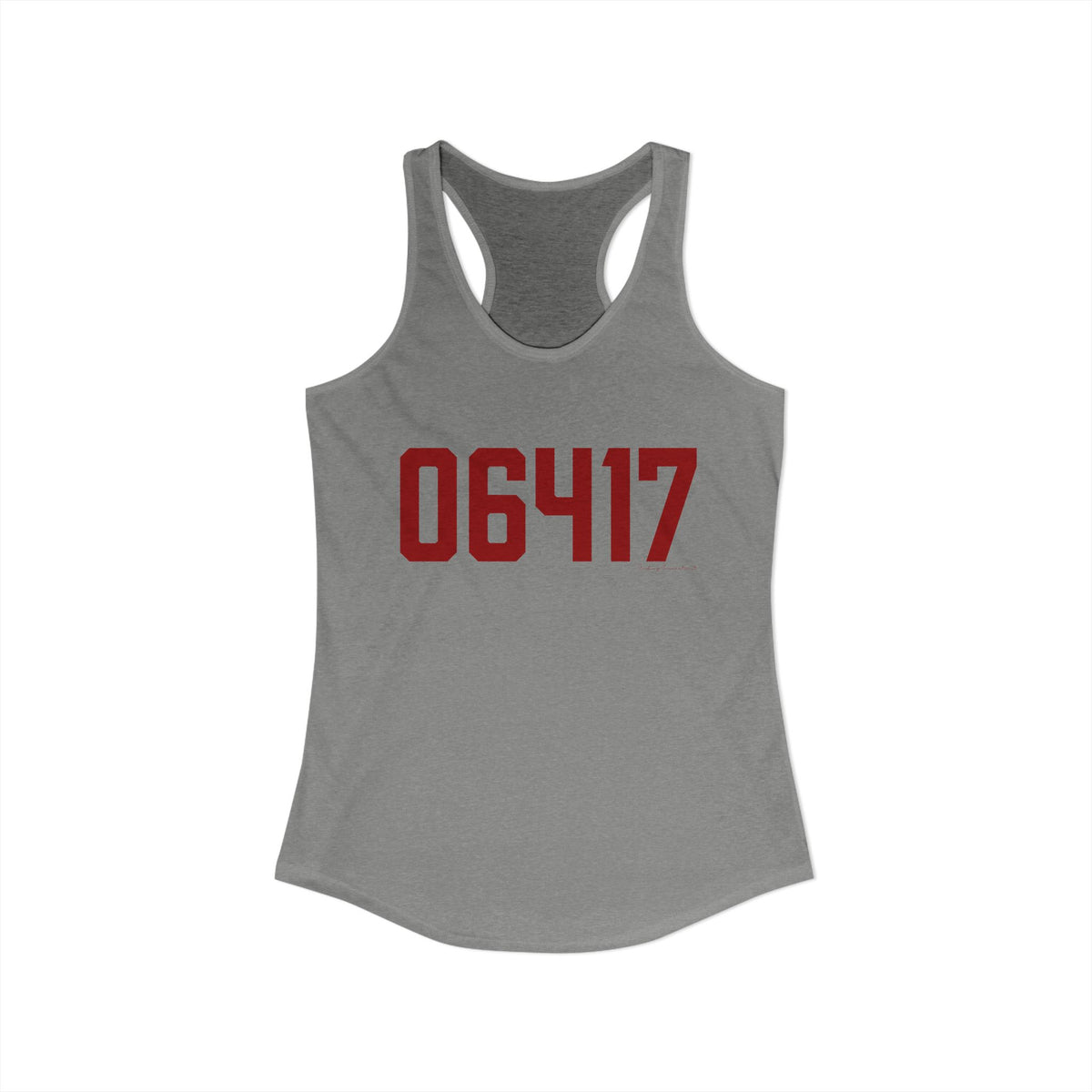 06417 Deep River Connecticut Zip Code Women's Ideal Racerback Tank Top