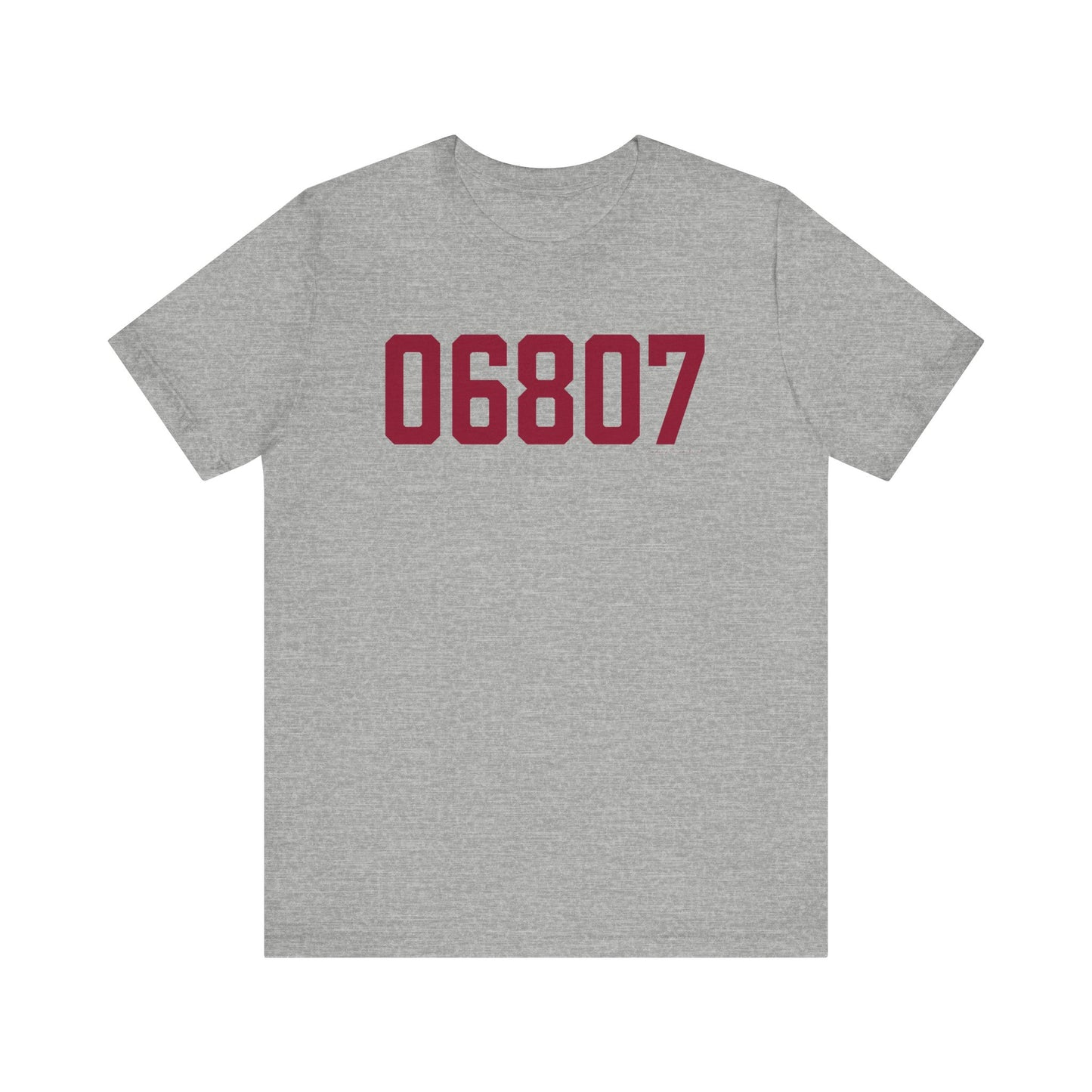 06807 - Greenwich Connecticut Zip Code Unisex Jersey Short Sleeve T-Shirt