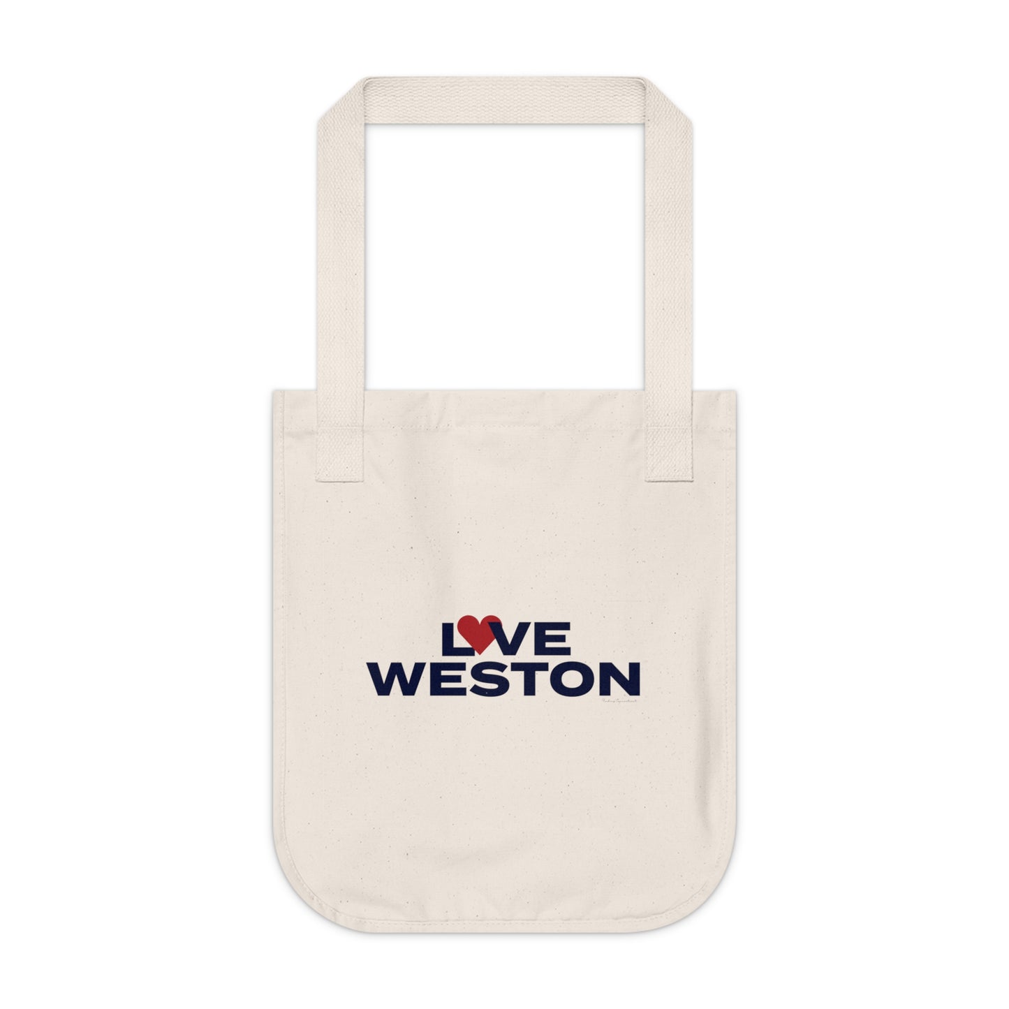 Love Weston Organic Canvas Tote Bag