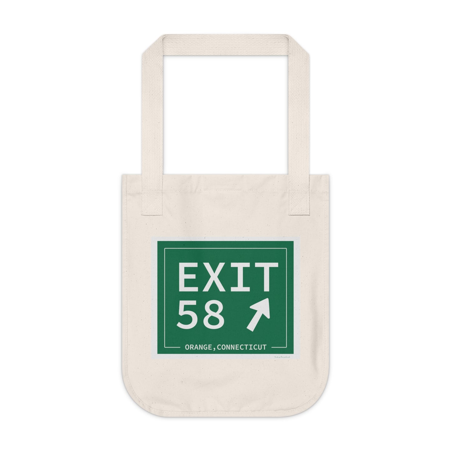 Vintage Exit 58 WCP Sign Organic Canvas Tote Bag