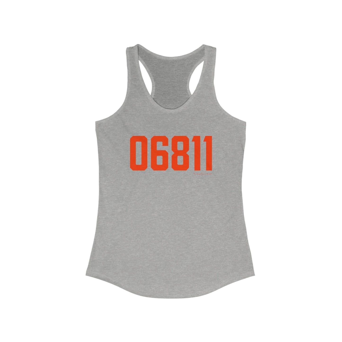 06811 Danbury Connecticut Zip Code Women's Ideal Racerback Tank Top