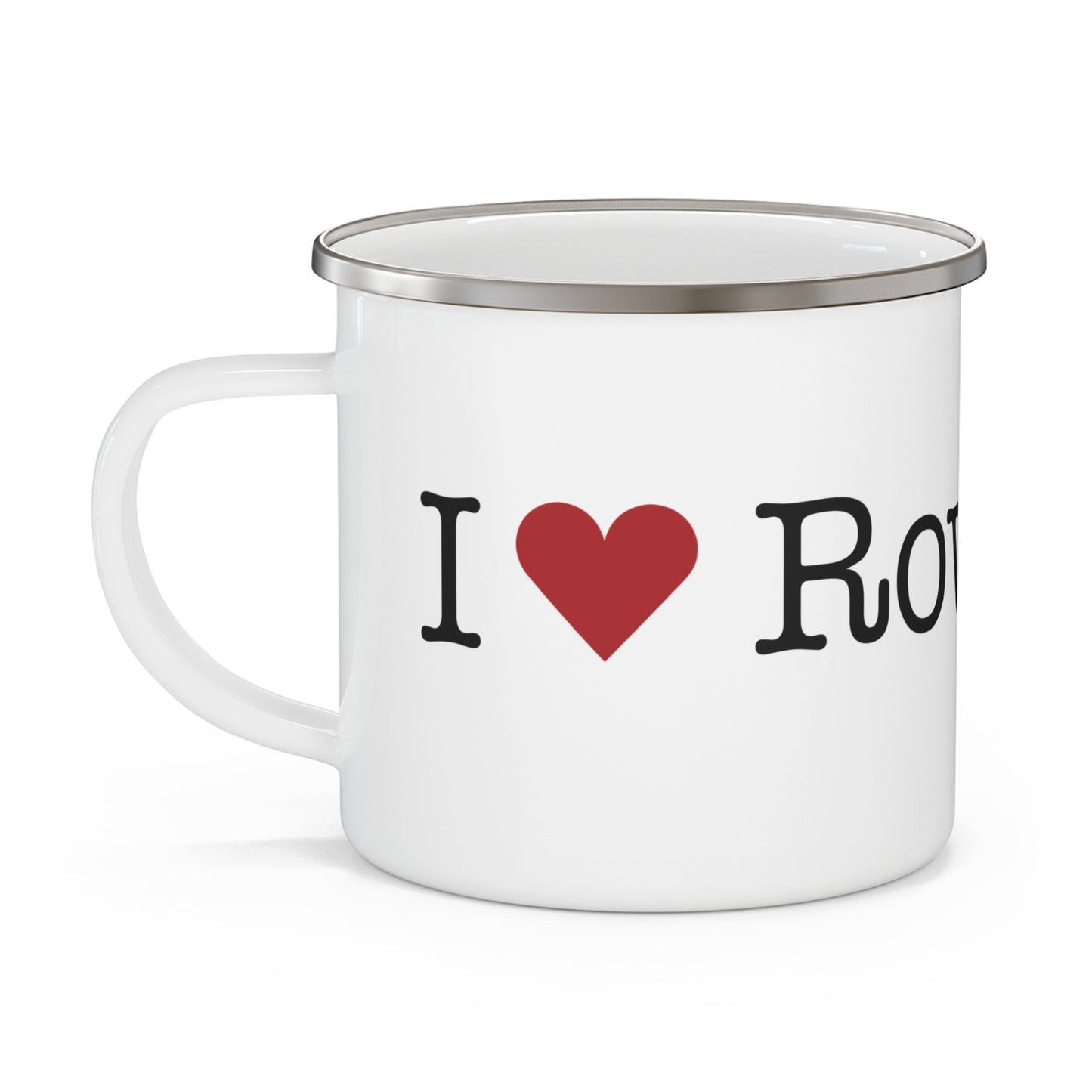 I Heart Rowayton. Enamel Camping Mug