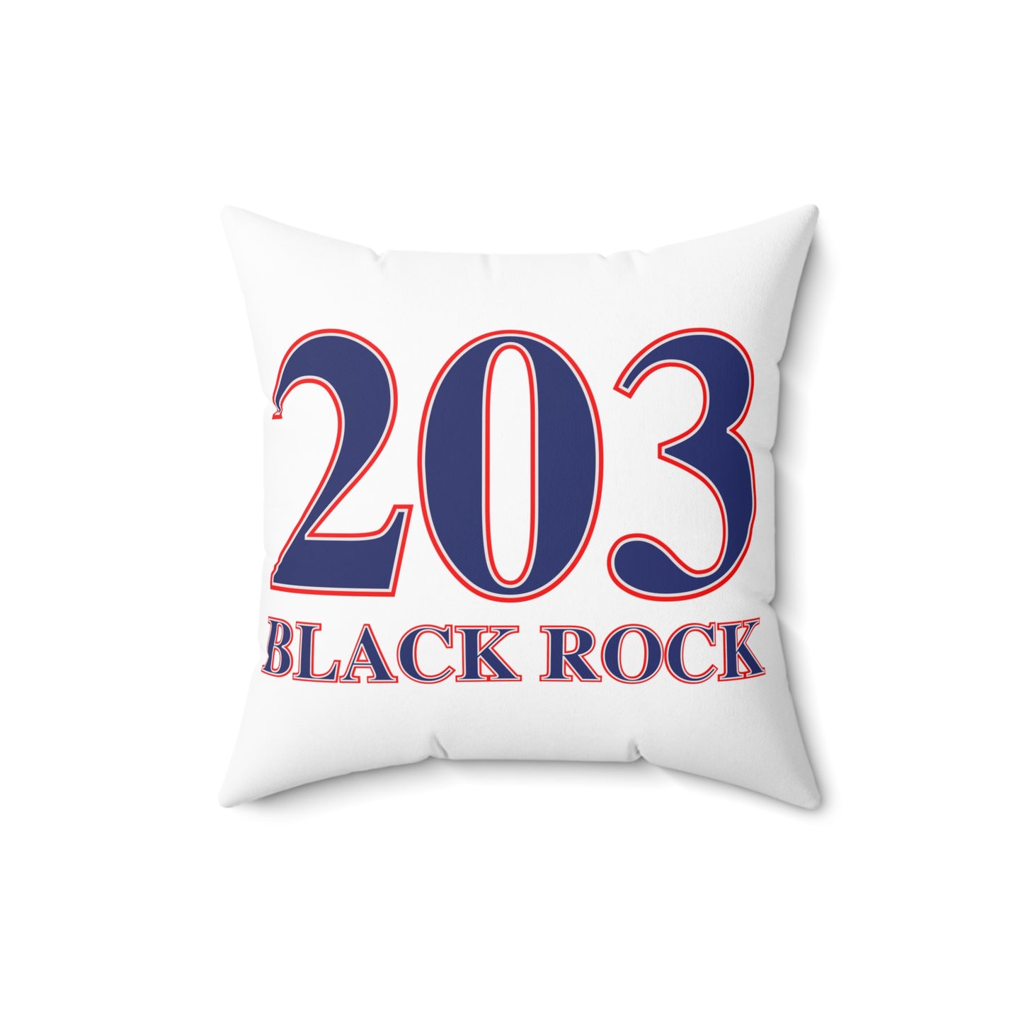 203 Black Rock Red White & Blue Spun Polyester Square Pillow