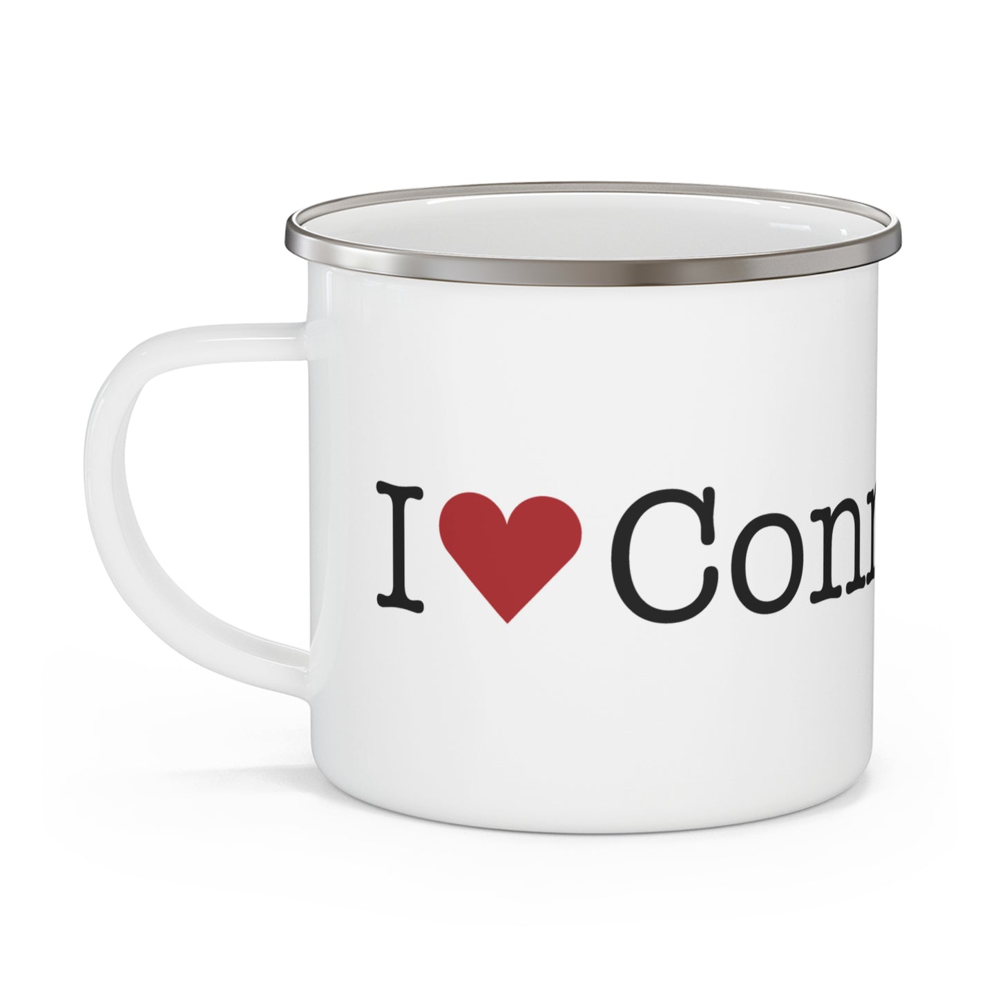 I Heart Connecticut. Enamel Camping Mug