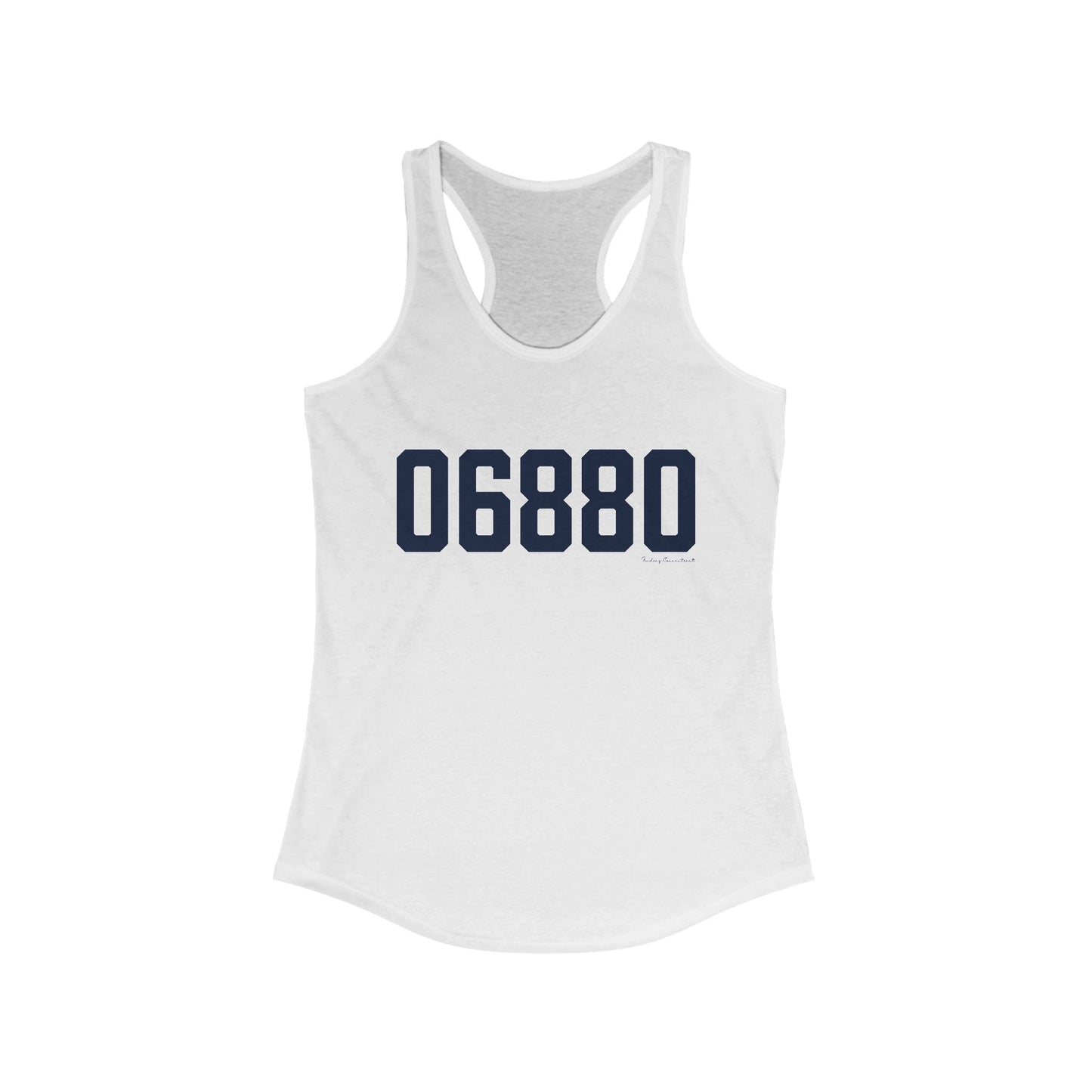 06880 Westport Connecticut Zip Code Women's Ideal Racerback Tank Top
