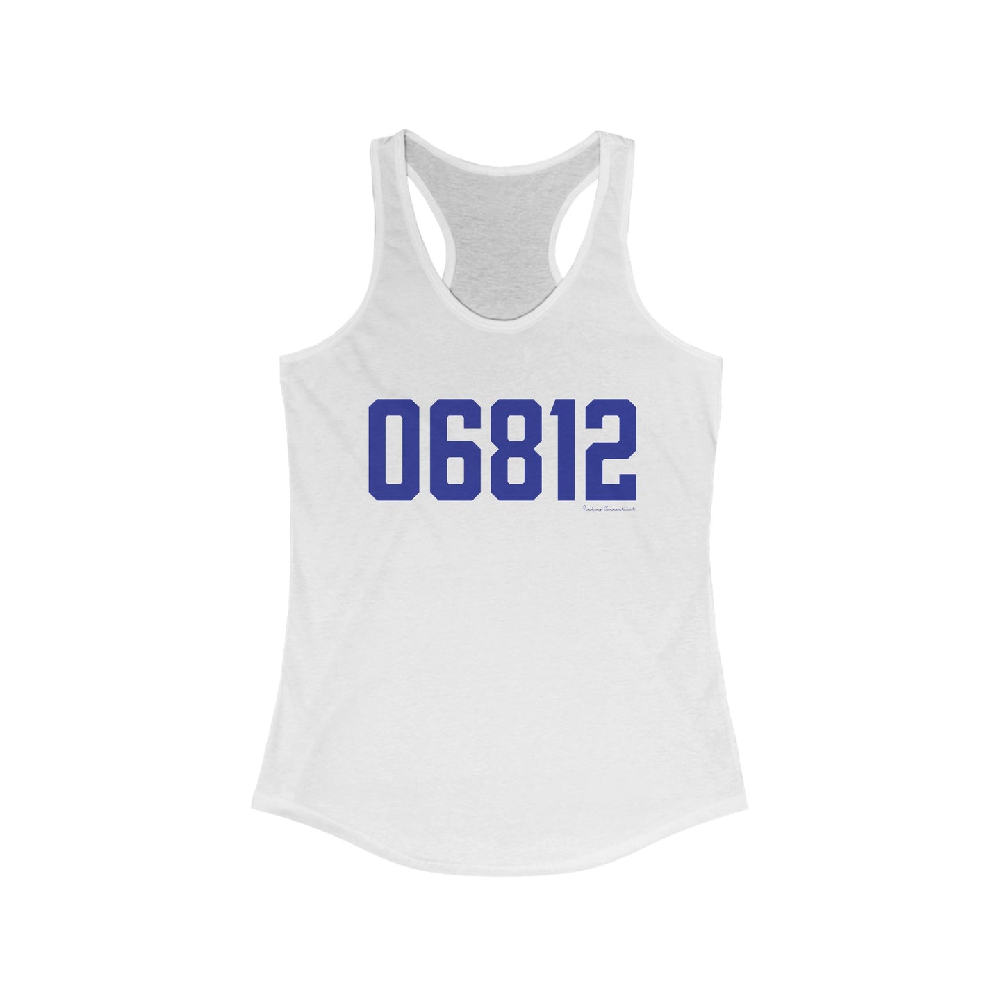 06812 New Fairfield Connecticut Zip Code Women's Ideal Racerback Tank Top