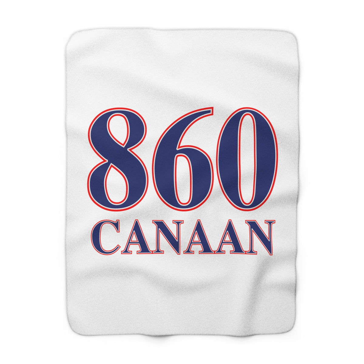 Canaan Red, White & Blue Sherpa Fleece Blanket