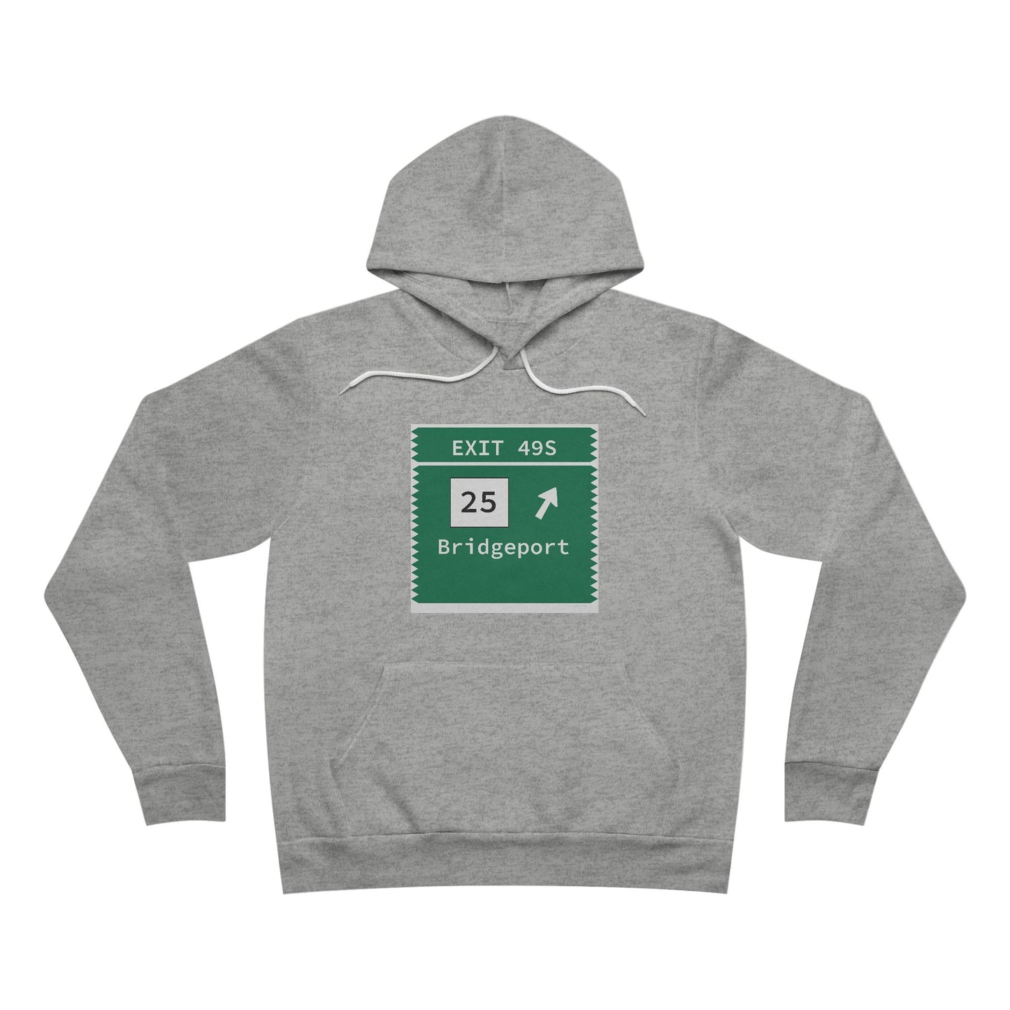 Vintage Merritt Parkway Exit 49S Sign Unisex Sponge Fleece Pullover Hoodie
