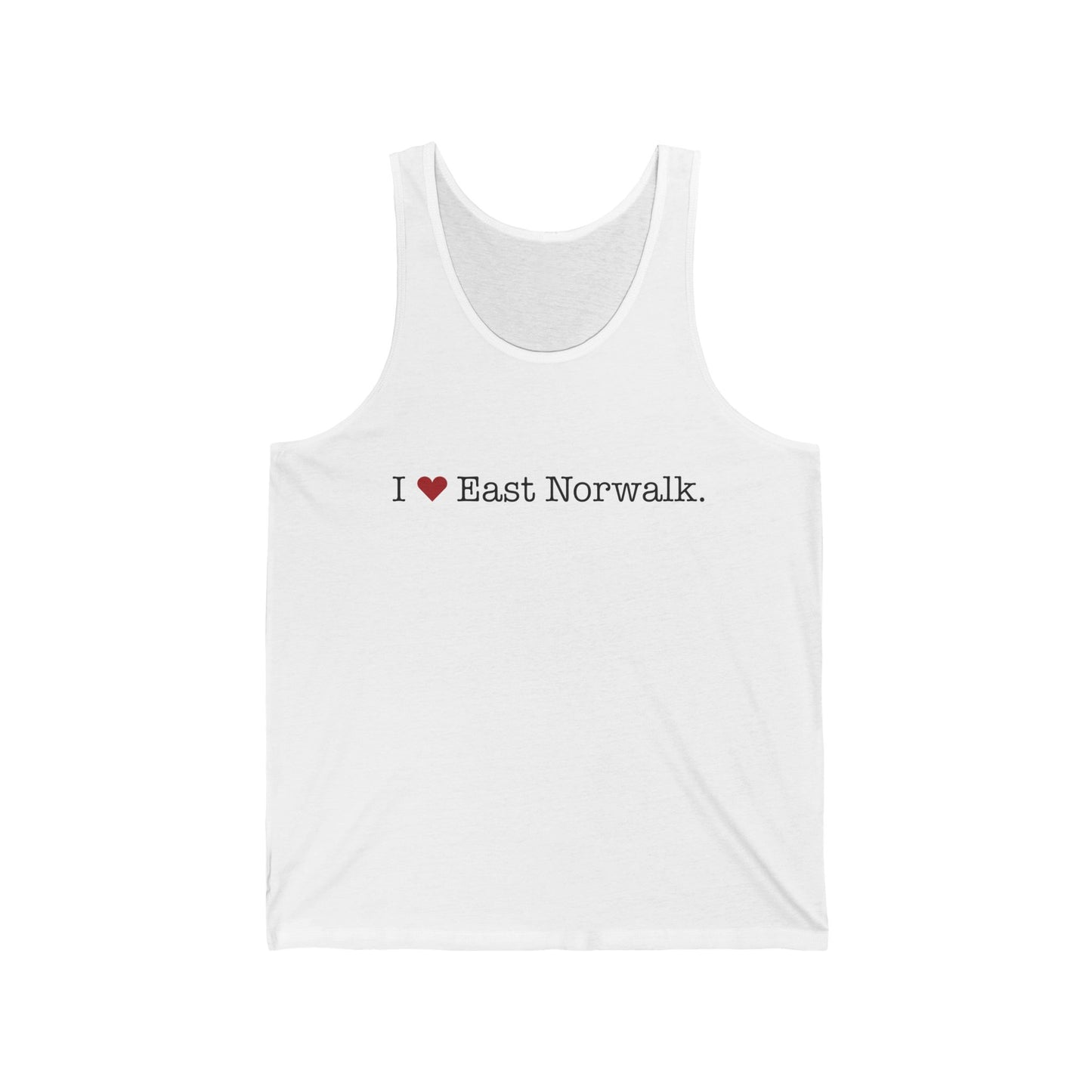 I Heart East Norwalk. Unisex Jersey Tank Top