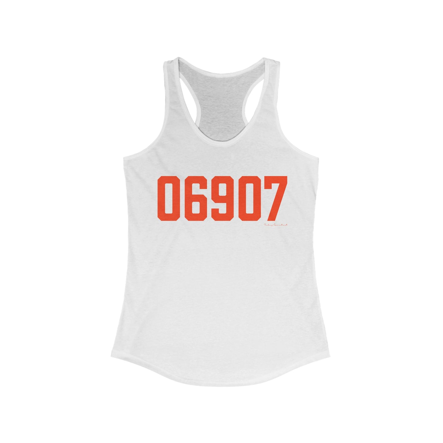 06907 Stamford Connecticut Zip Code Women's Ideal Racerback Tank Top