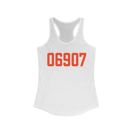 06907 Stamford Connecticut Zip Code Women's Ideal Racerback Tank Top