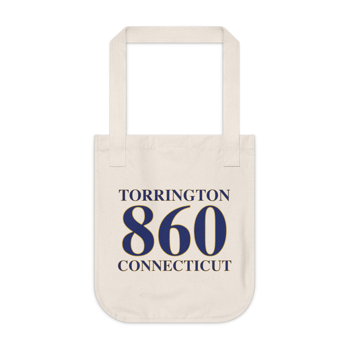 Torrington 860 Connecticut Organic Canvas Tote Bag