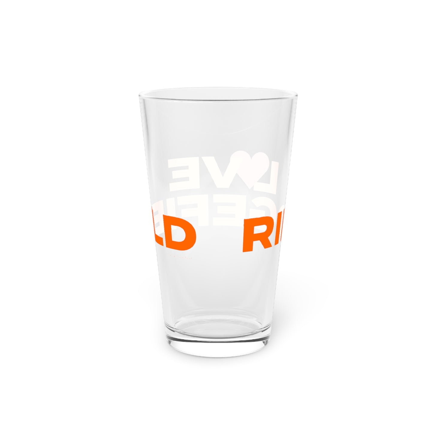 Love Ridgefield Pint Glass, 16oz