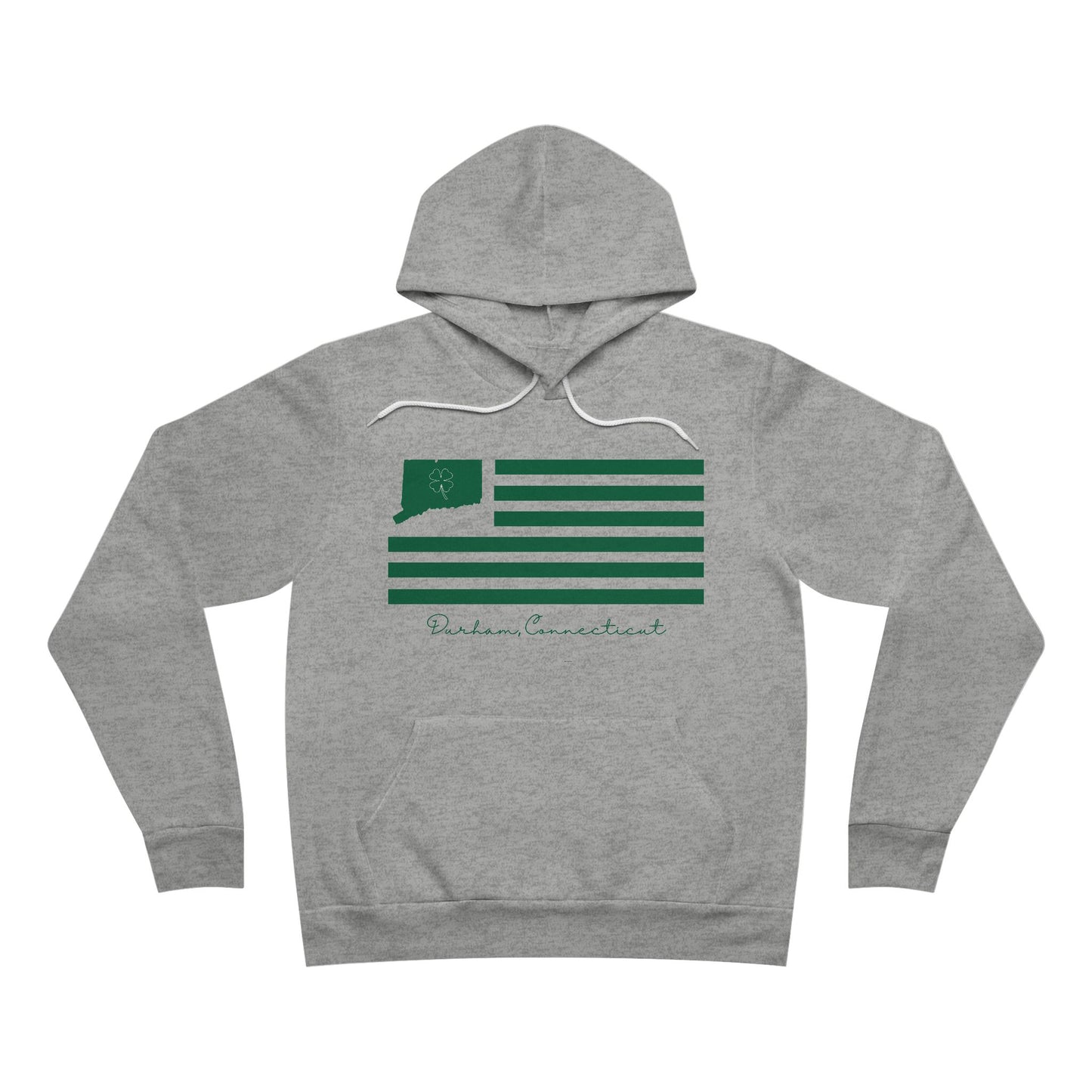 Durham Connecticut St. Patrick’s Day FlagUnisex Sponge Fleece Pullover Hoodie