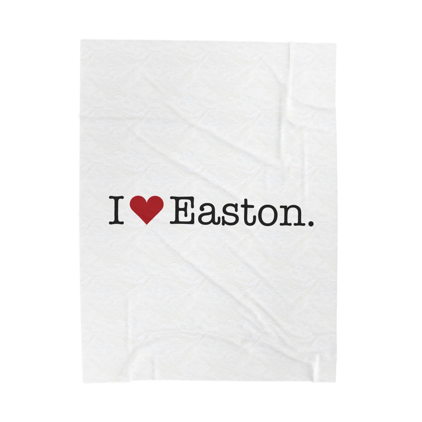 I Heart Easton. Velveteen Plush Blanket
