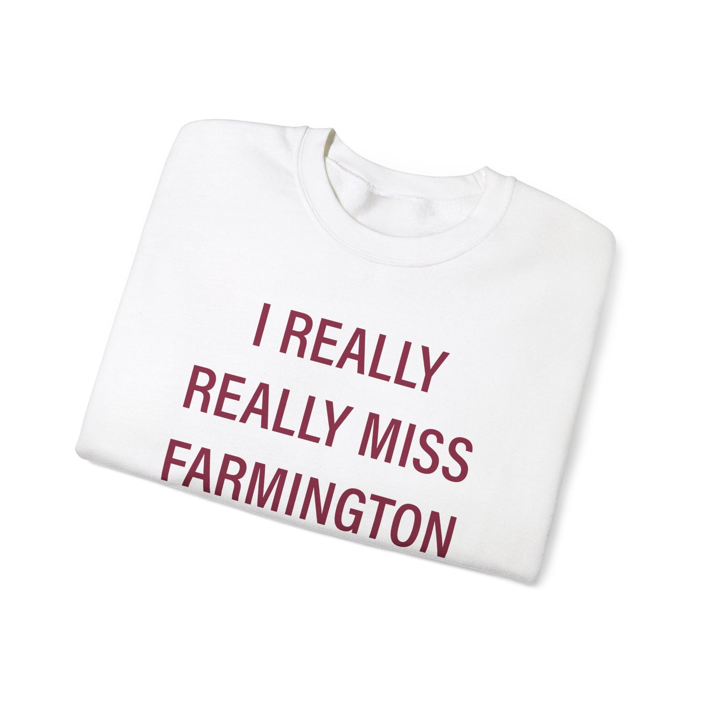 I Really Really Miss Farmington Unisex Heavy Blend™ Crewneck Sweatshirt