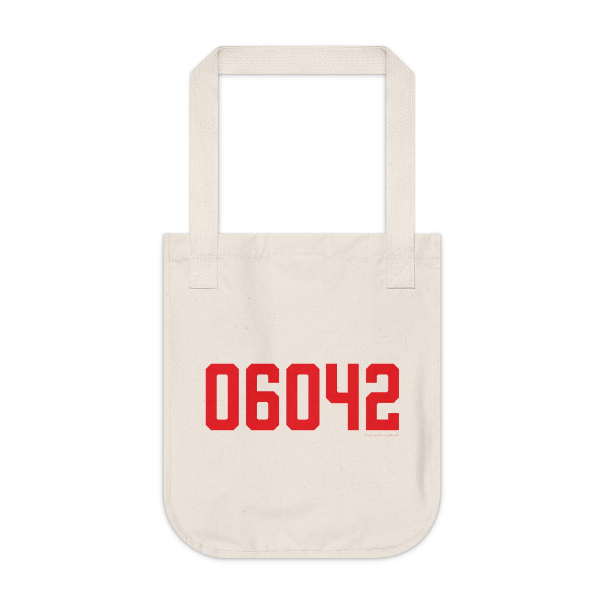 06042 Manchester Connecticut Zip Code Organic Canvas Tote Bag