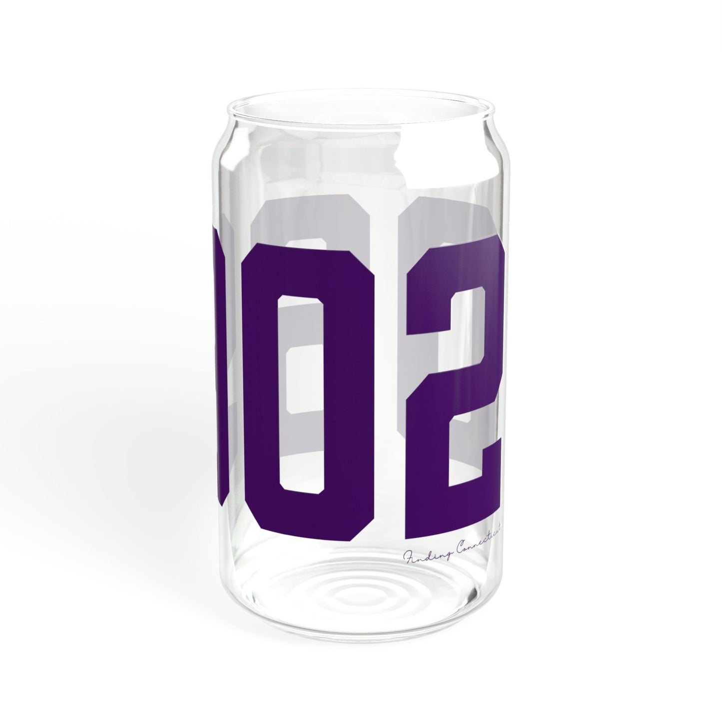 06902 Stamford Connecticut Zip Code Sipper Glass, 16oz
