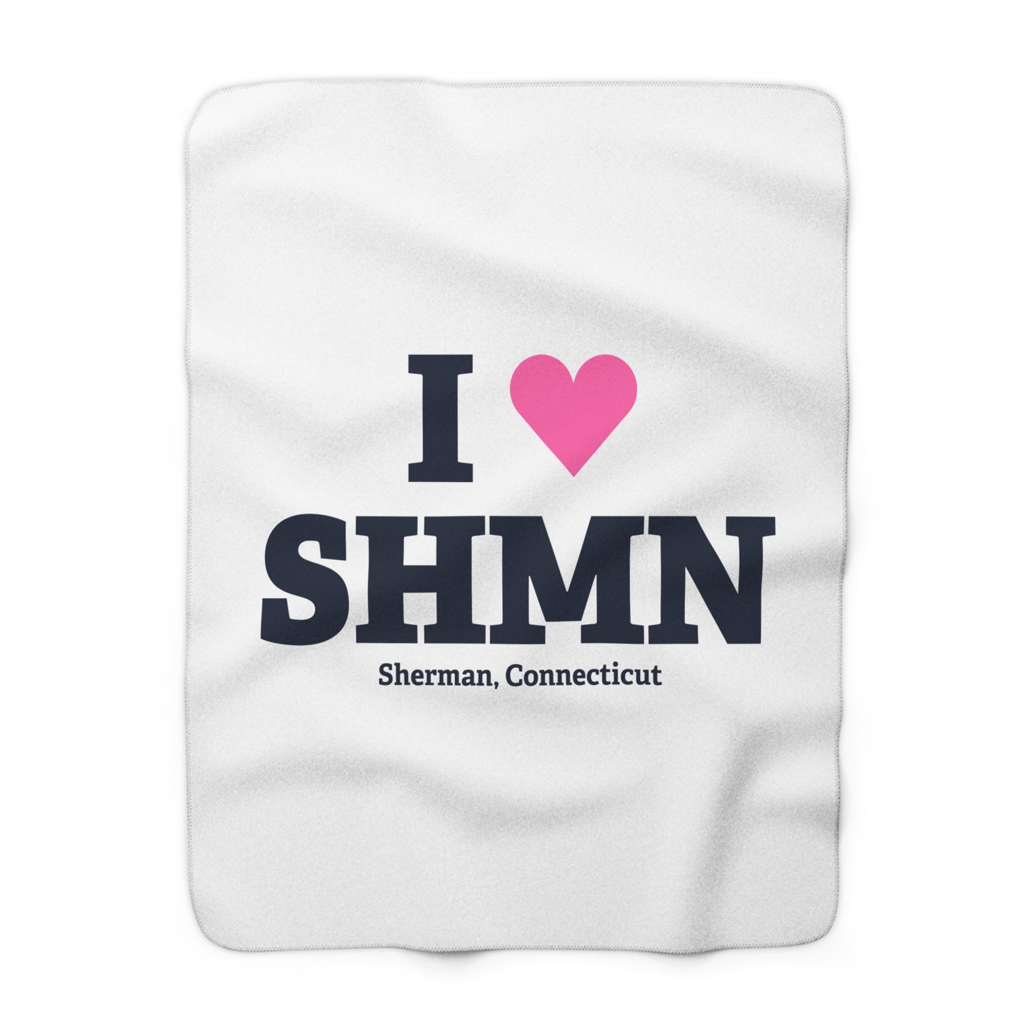 I Heart SHMN Sherpa Fleece Blanket